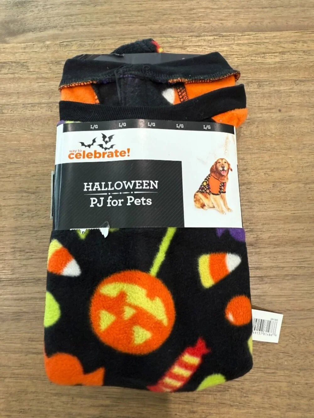 Halloween Dog Pajamas Size Large NWT Spooky Pet PJs Fits 30-55 lbs